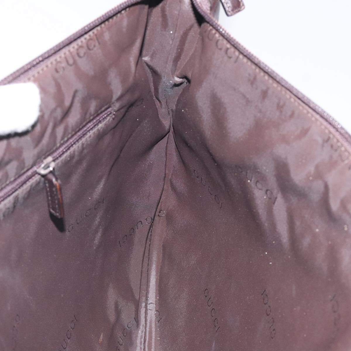 Gucci Vintage Shoulder Bag Leather, BROWN, LEATHER, Shoulder bag