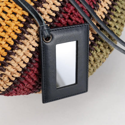Balenciaga Panier Basket Tote Woven Raffia, MULTICOLOUR, WOOD, Tote bag