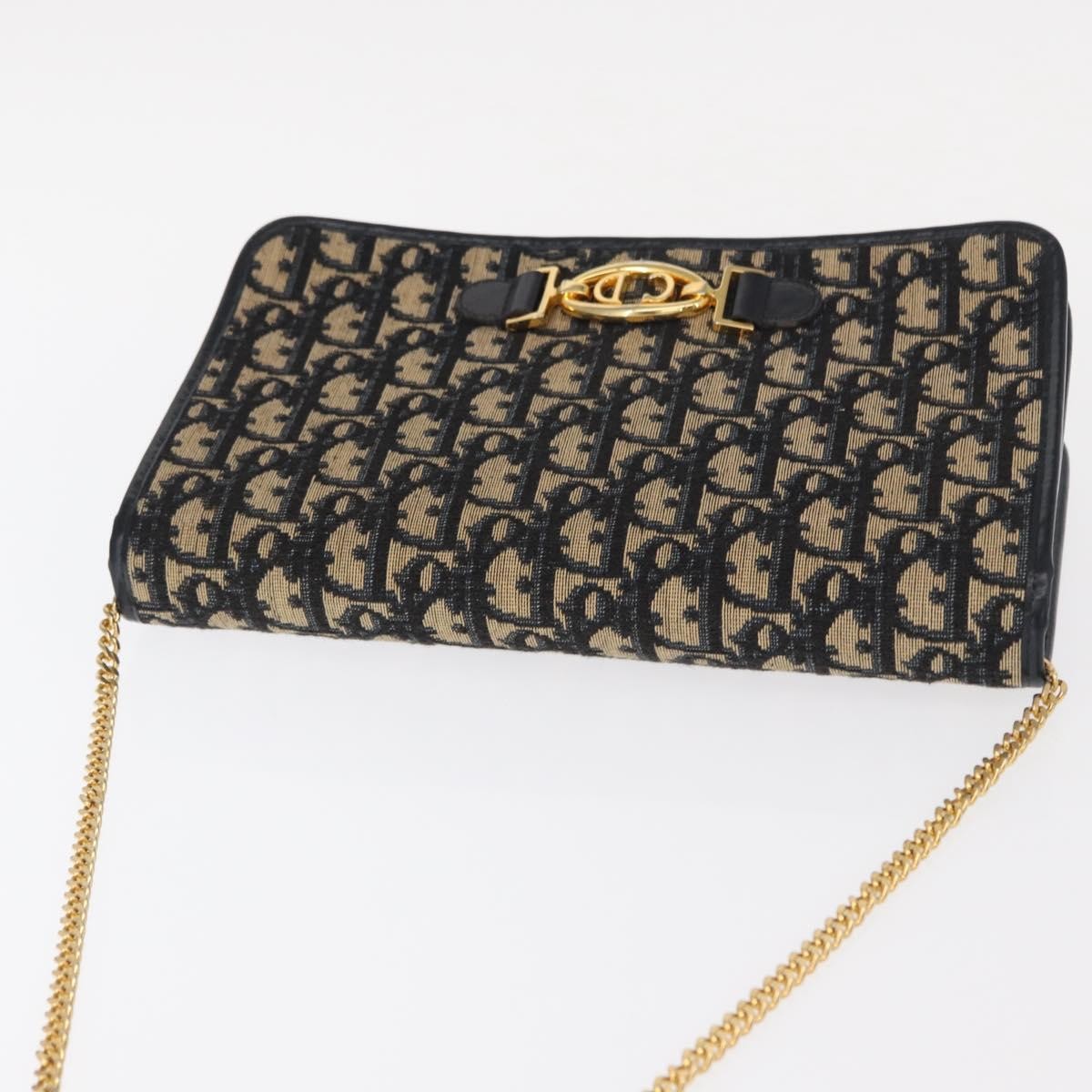 Christian Dior Vintage CD trotter Shoulder bag Canvas, BROWN, CANVAS, Shoulder bag