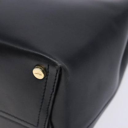 Salvatore Ferragamo Vala Shoulder Bag Leather, NAVY, LEATHER, Shoulder bag