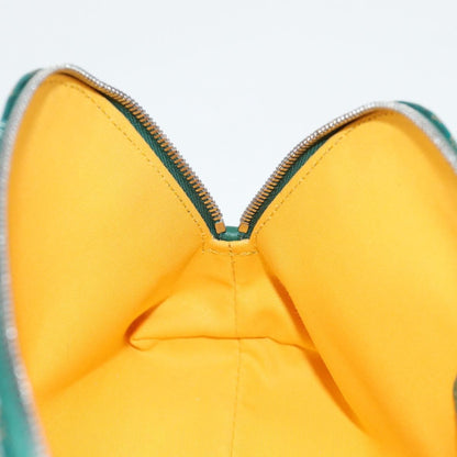 Goyard Vendome cosmetic pouch Canvas, GREEN, CANVAS, Clutche & pouche