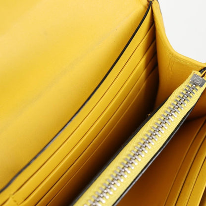 Loewe Puzzle Zip Wallet Leather, YELLOW, LEATHER, Wallets