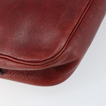 Christian Dior Vintage Shoulder Bag Leather, RED, LEATHER, Shoulder bag