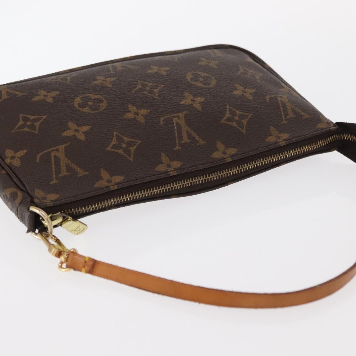 Louis Vuitton Pochette Accessoires NM Monogram Canvas, BROWN, CANVAS, Clutche & pouche