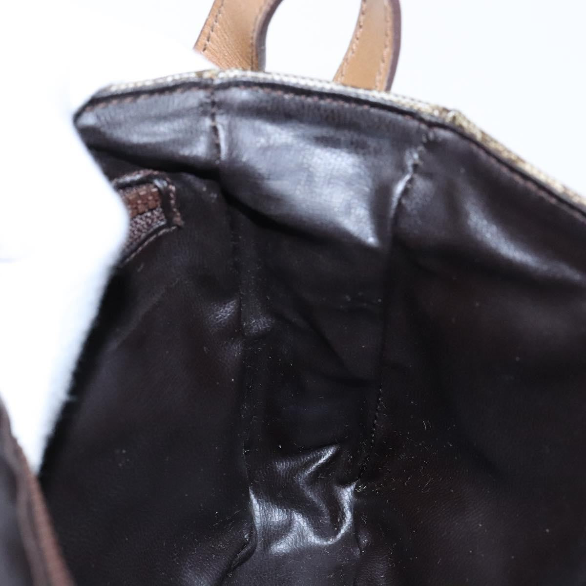 Celine Macadam Shoulder Bag PVC Leather, BEIGE, PVC, Shoulder bag