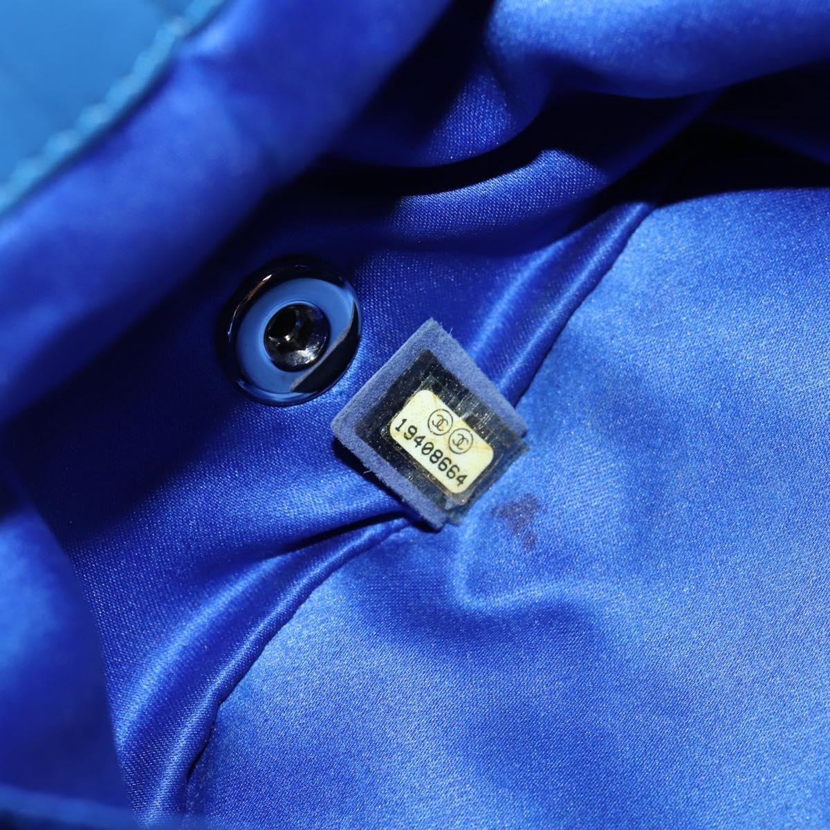 Chanel Doctor Bowling Bag Quilted Calfskin, BLUE, LEATHER, Handbag