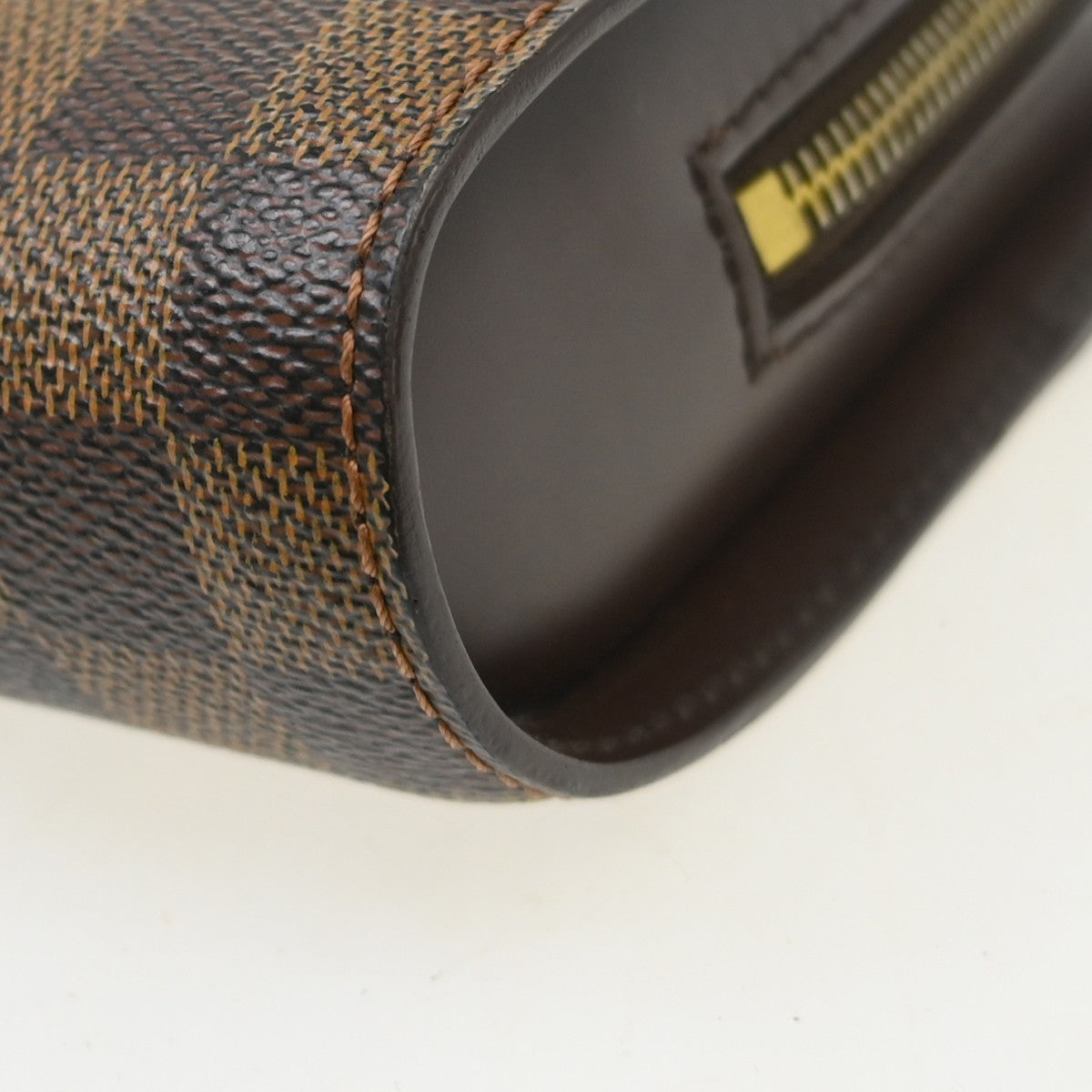 Louis Vuitton Pochette Saint Louis Damier, Brown, Canvas, Clutch