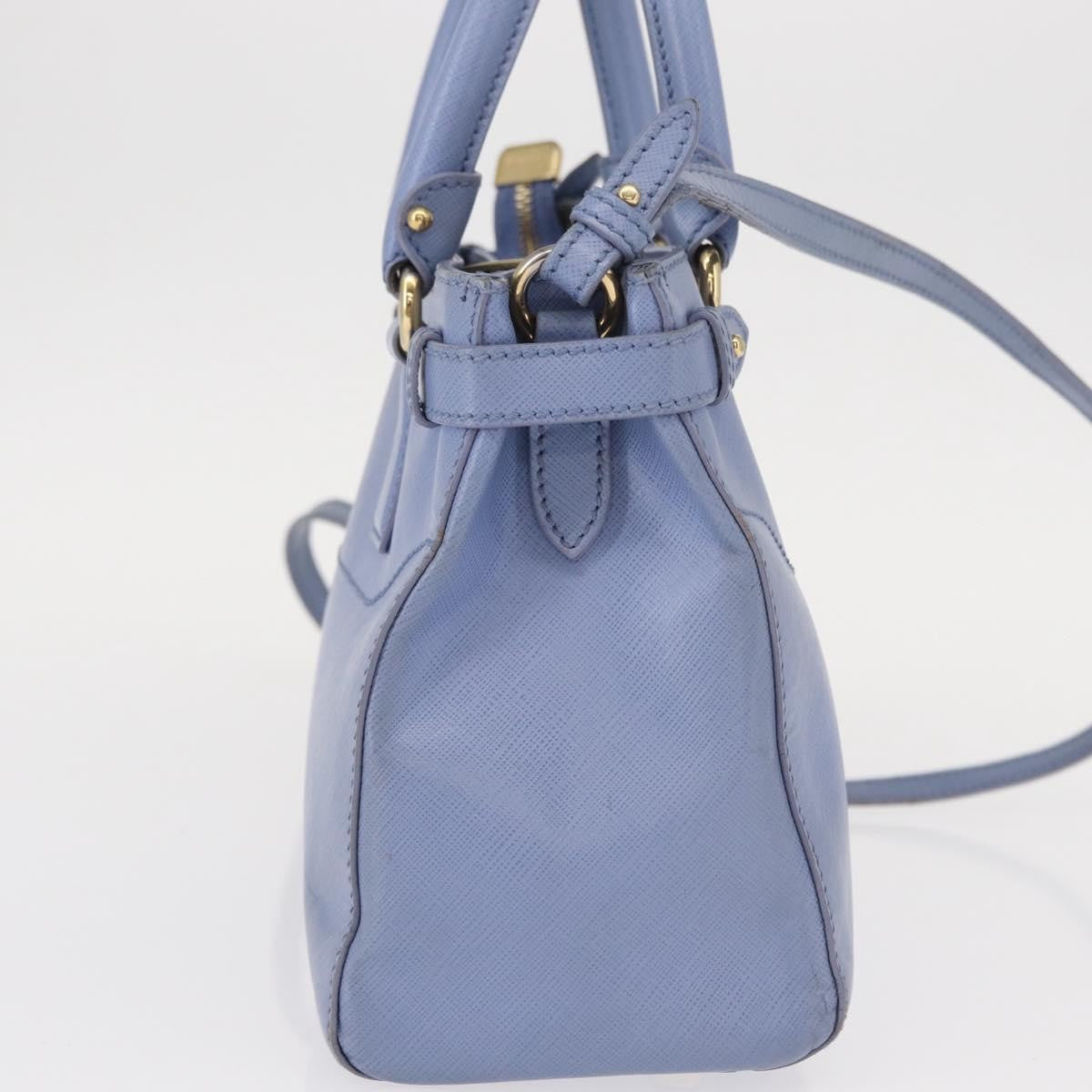 Salvatore Ferragamo Gancini Tote Leather, BLUE, LEATHER, Tote bag