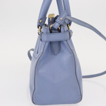 Salvatore Ferragamo Gancini Tote Leather, BLUE, LEATHER, Tote bag