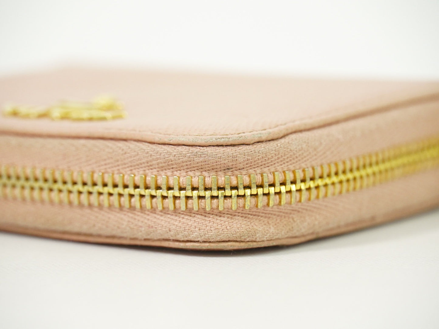 Prada Saffiano Coin Purse Leather, PINK, LEATHER, Wallets