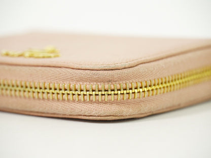 Prada Saffiano Coin Purse Leather, PINK, LEATHER, Wallets
