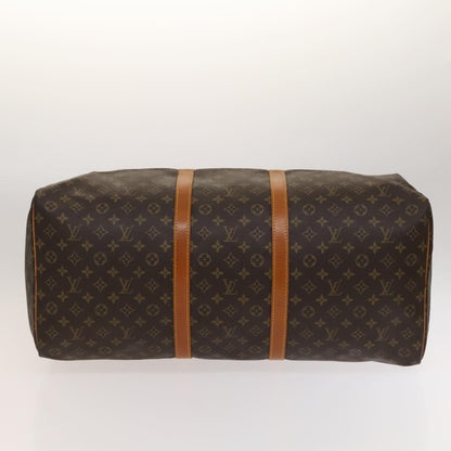 Louis Vuitton Keepall Bag Monogram Canvas, BROWN, CANVAS, Travel bag