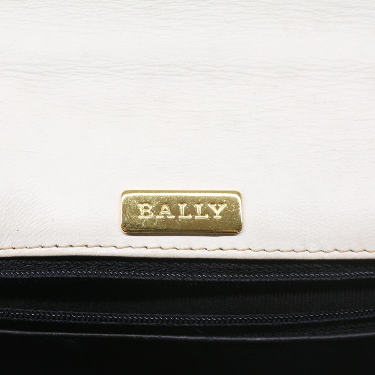 Bally Handbag Leather, WHITE, LEATHER, Handbag