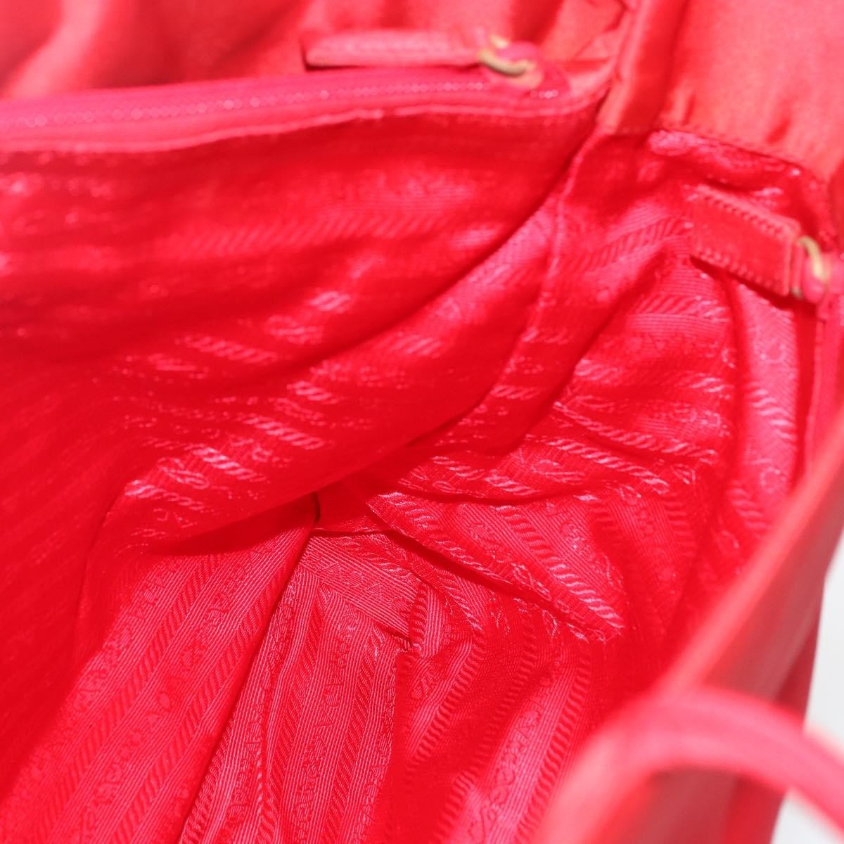 Prada Vintage Zip Tote Tessuto, RED, NYLON, Tote bag