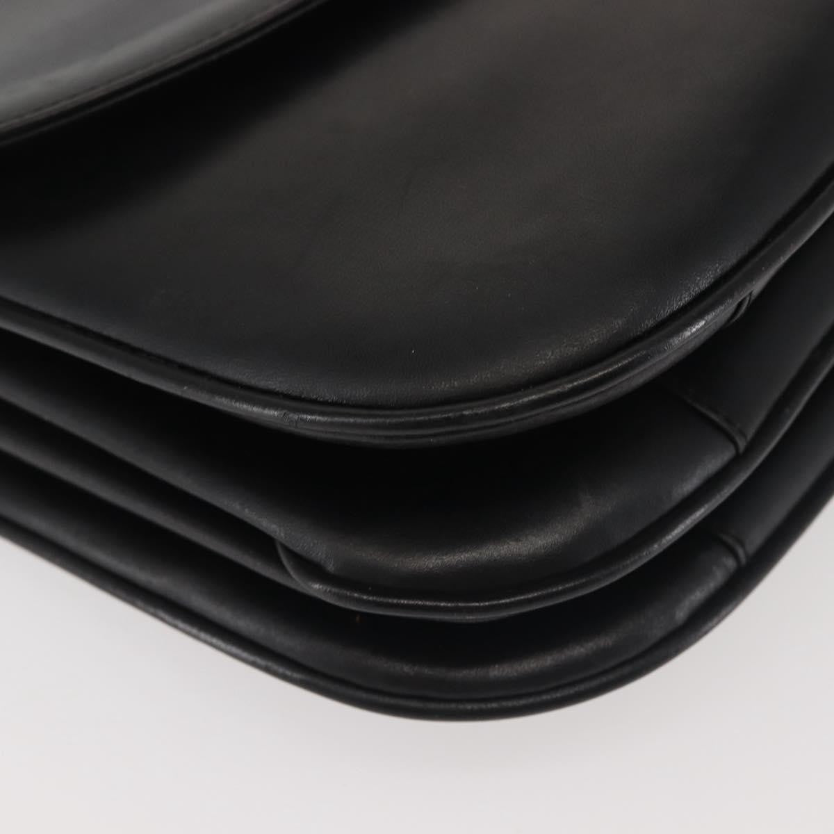 Bally Vintage Shoulder Bag Leather, BLACK, LEATHER, Shoulder bag