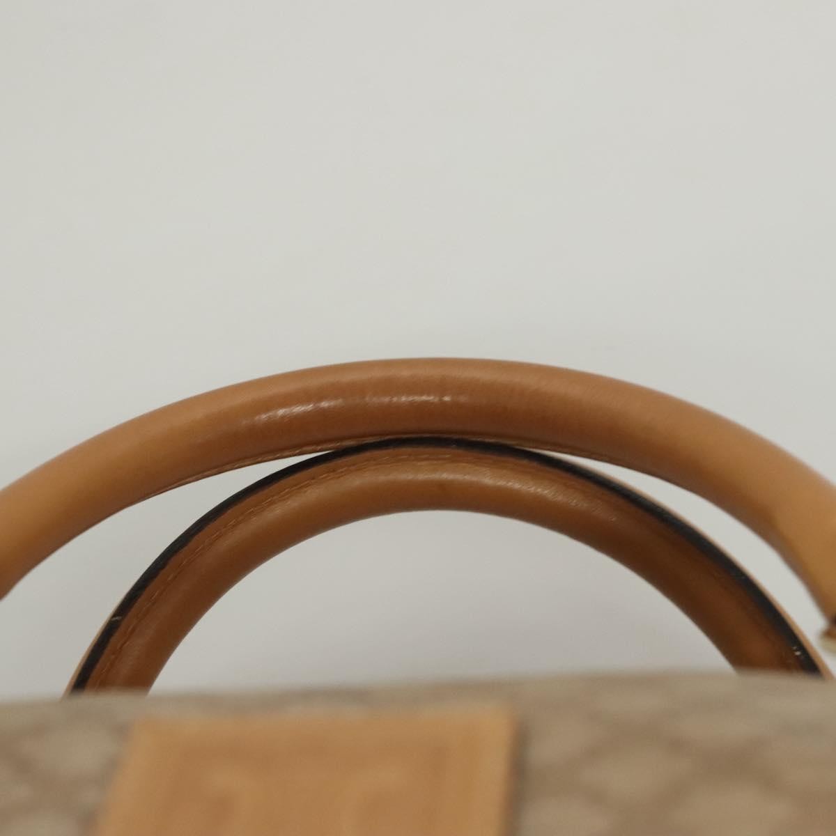 Celine Vintage Duffle Bag Macadam Coated Canvas, BROWN, CANVAS, Travel bag