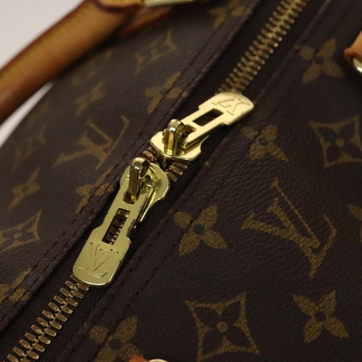 Louis Vuitton Keepall Bag Monogram Canvas, BROWN, CANVAS, Travel bag