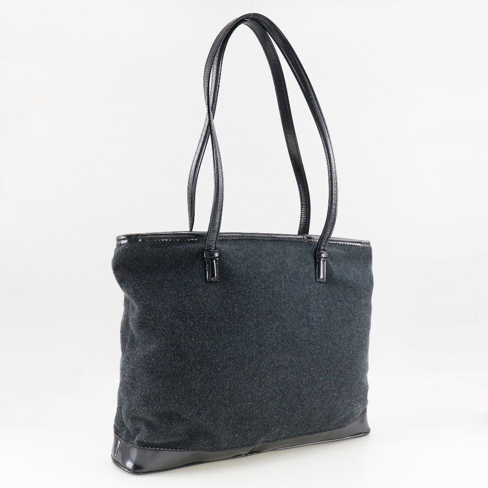 Loewe Anagram Tote Leather, BLACK, SUEDE, Tote bag