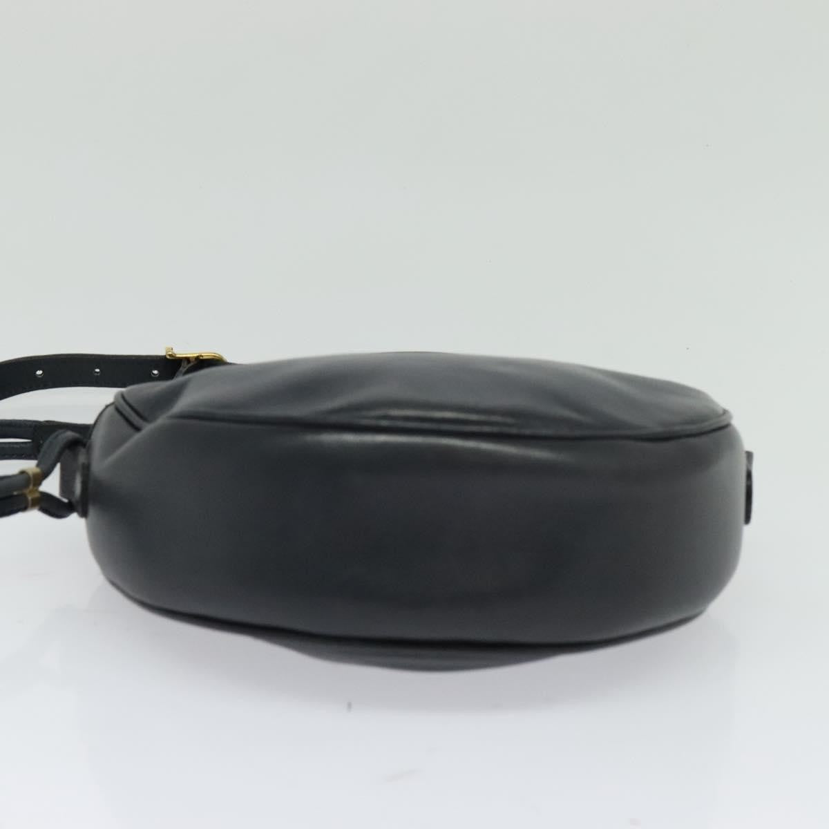 Celine Shoulder Bag Leather, NAVY, LEATHER, Shoulder bag