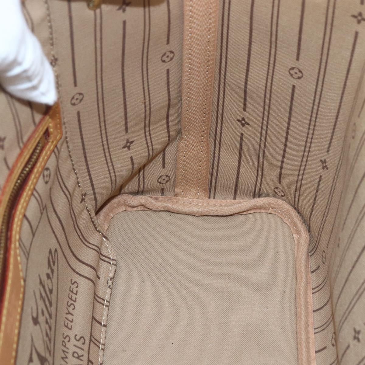 Louis Vuitton Neverfull Tote Monogram Canvas, BROWN, CANVAS, Tote bag