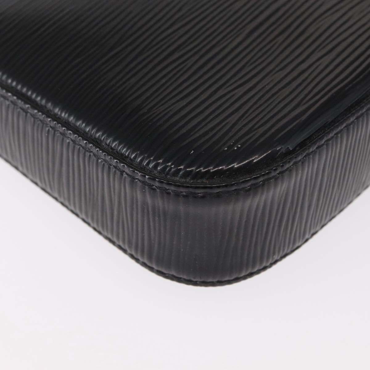 Louis Vuitton Pochette Accessoires NM Electric Epi Leather, BLACK, LEATHER, Clutche & pouche