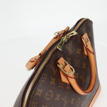 Louis Vuitton Alma Handbag Monogram Canvas, BROWN, CANVAS, Handbag
