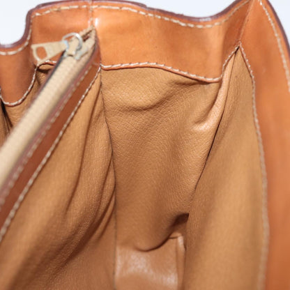 Celine Vintage Convertible Top Handle Bag Macadam Coated Canvas, BROWN, CANVAS, Handbag