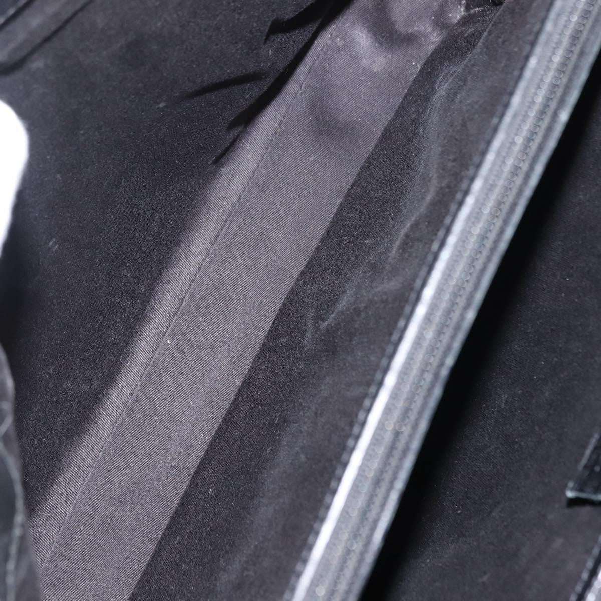 Gucci Vintage Bamboo Handle Bag Canvas, BLACK, CANVAS, Tote bag