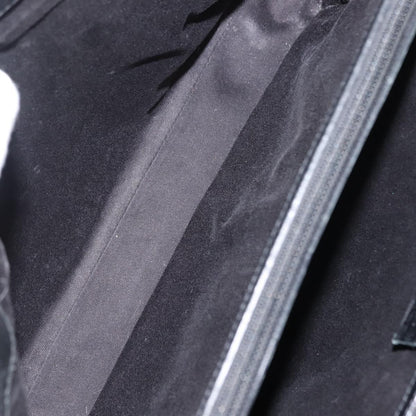 Gucci Vintage Bamboo Handle Bag Canvas, BLACK, CANVAS, Tote bag