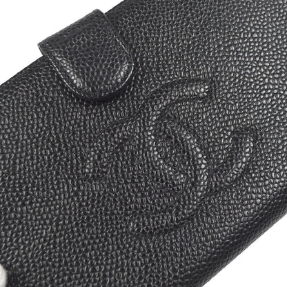 Chanel Timeless CC French Wallet Caviar, BLACK, LEATHER, Wallets