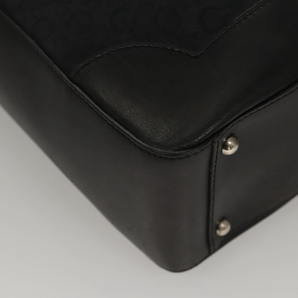 Celine C Macadam Handbag Canvas, BLACK, CANVAS, Handbag