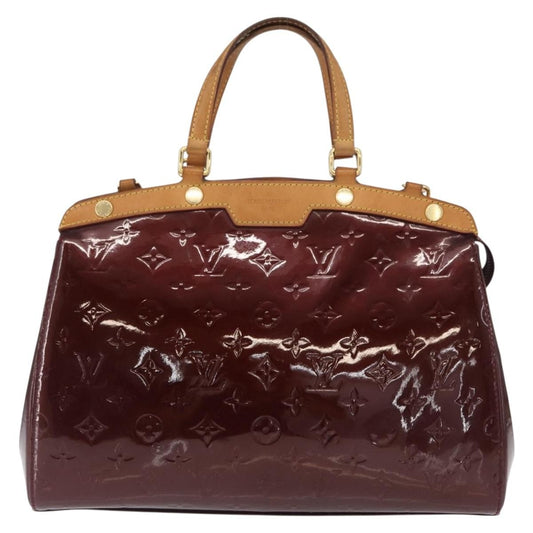 Louis Vuitton Brea Handbag Monogram Vernis, BURGUNDY, PATENT_LEATHER, Handbag