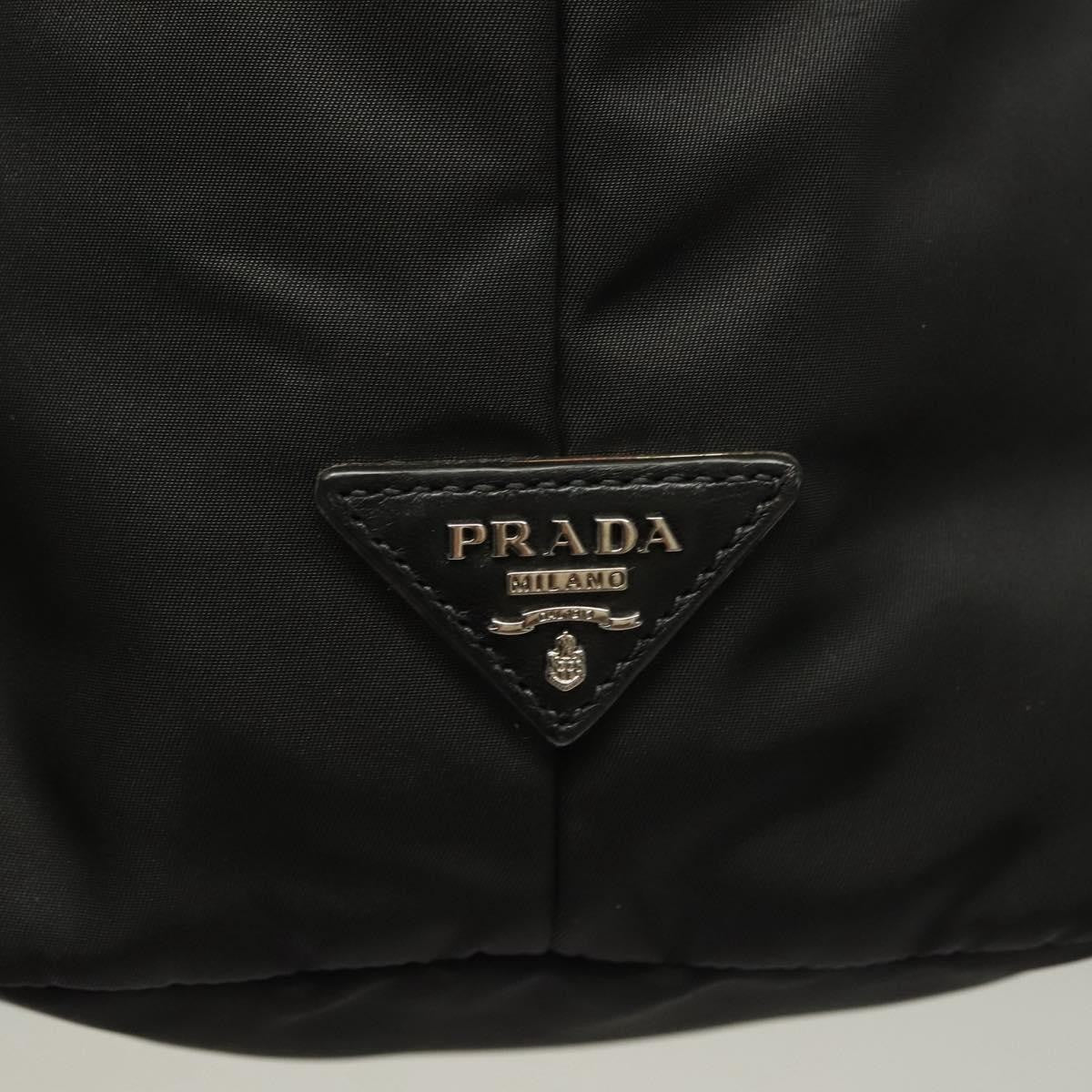 Prada Convertible Double Tote Tessuto, BLACK, NYLON, Handbag
