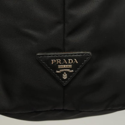Prada Convertible Double Tote Tessuto, BLACK, NYLON, Handbag