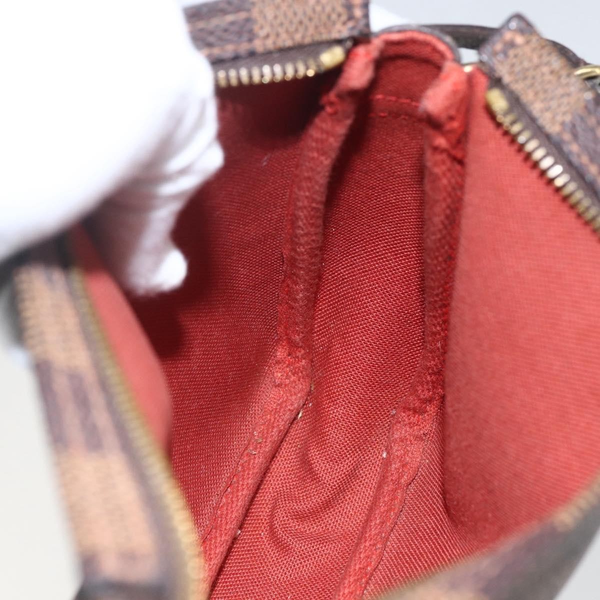 Louis Vuitton Trousse Make Up Bag Damier Canvas, BROWN, CANVAS, Clutche & pouche