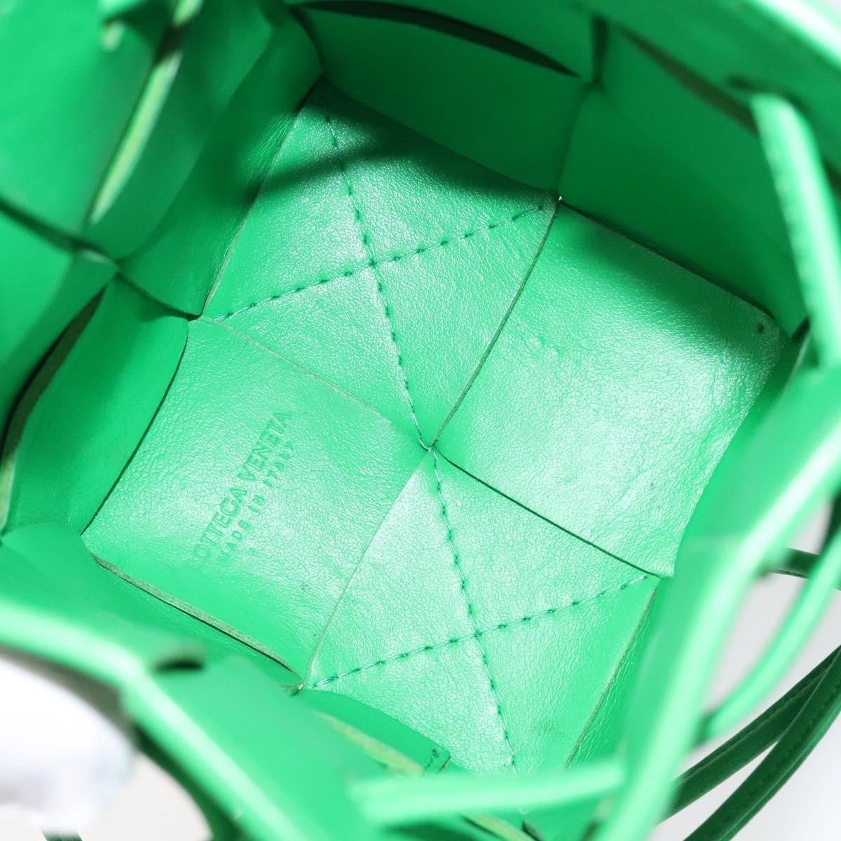 Bottega Veneta Cassette Leather, GREEN, LEATHER, Shoulder bag