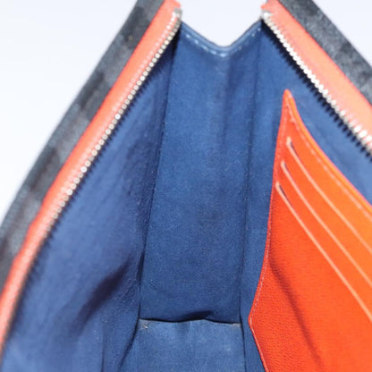 Louis Vuitton Pochette Voyage Epi Leather with Damier Graphite, BLUE, LEATHER, Clutche & pouche