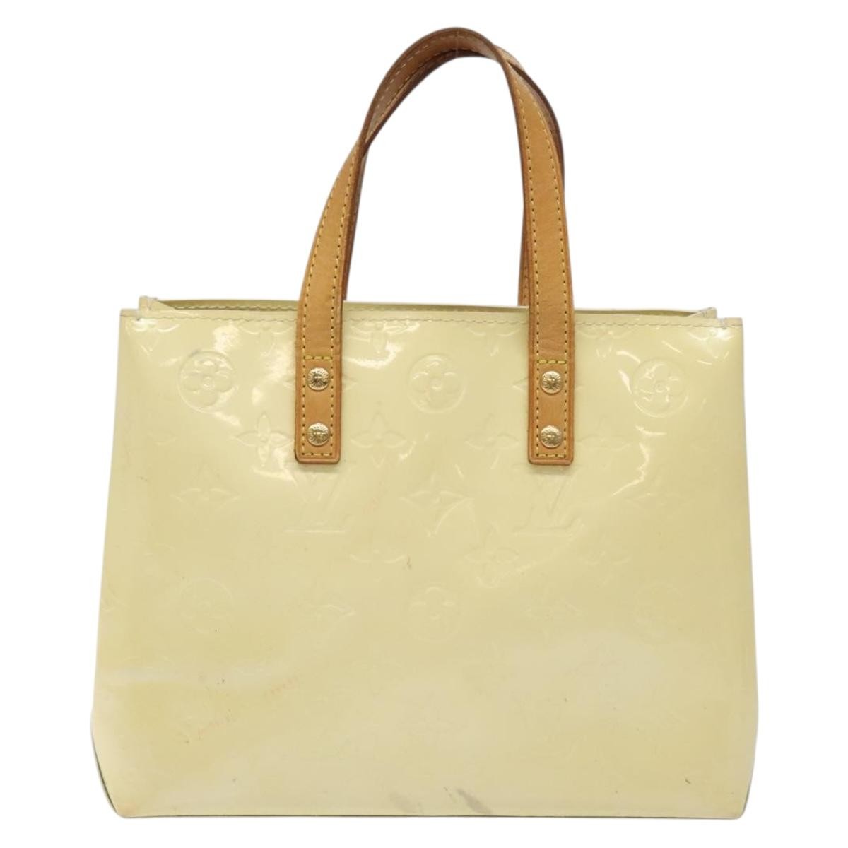 Louis Vuitton Reade Handbag Monogram Vernis, BEIGE, PATENT_LEATHER, Handbag