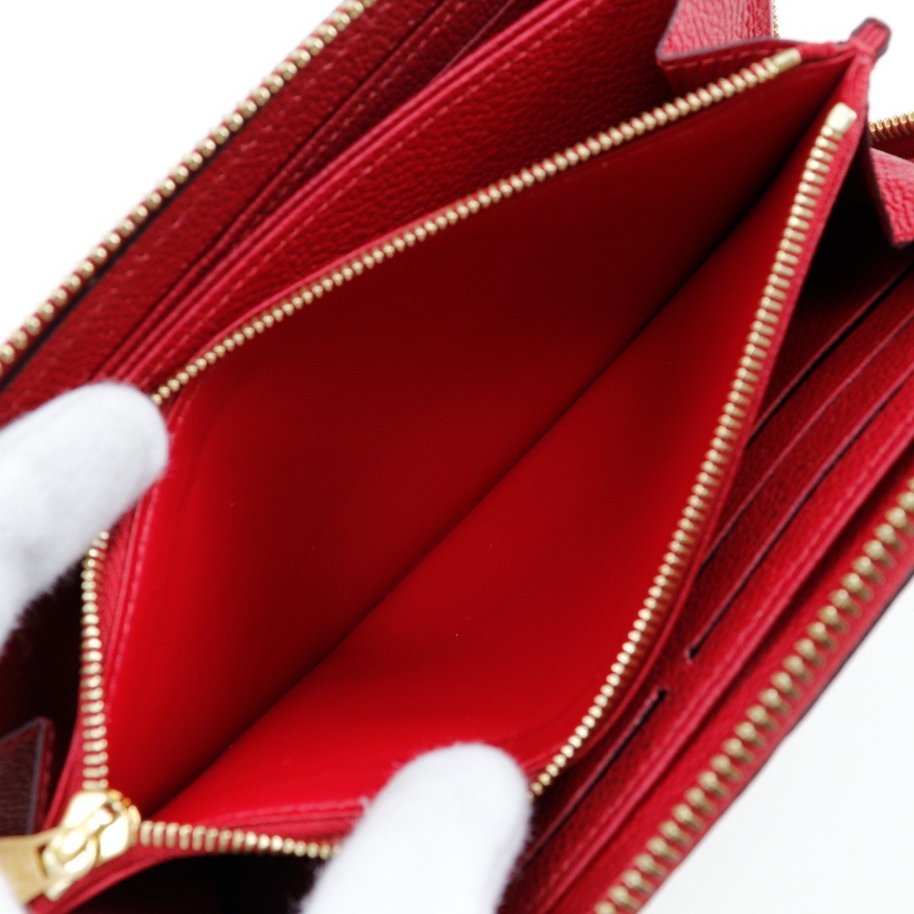 Louis Vuitton Portefeuille zippy Monogramme Empreinte Monogramme Empreinte, RED, CANVAS, Wallets