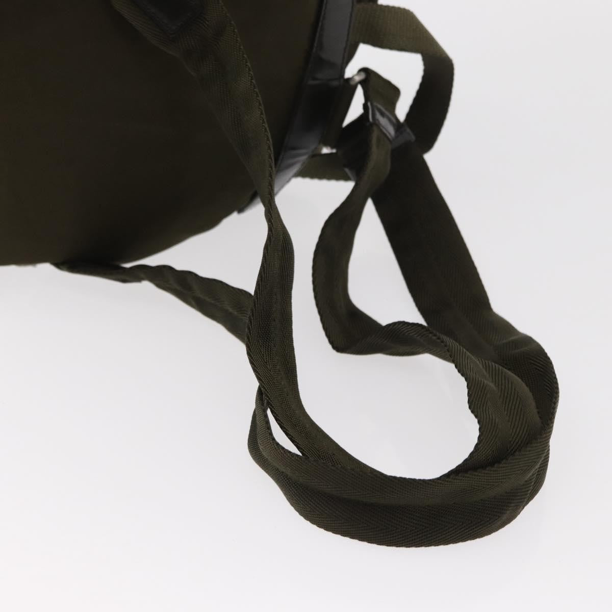 Prada Double Front Pocket Backpack Tessuto, KHAKI, NYLON, Backpack