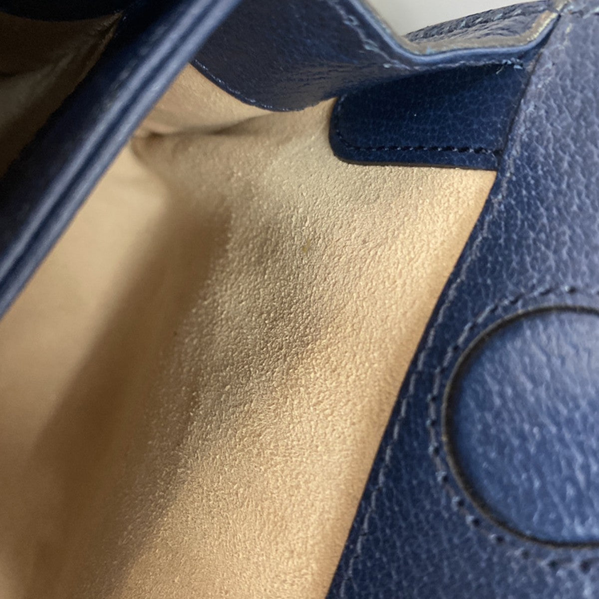 Gucci Ophidia Chain Shoulder Bag Leather, NAVY, LEATHER, Shoulder bag