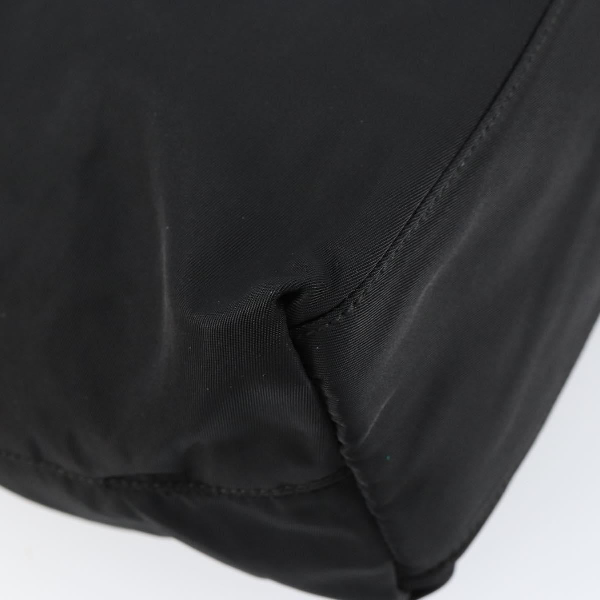Prada Vintage Zip Tote Tessuto, BLACK, NYLON, Tote bag