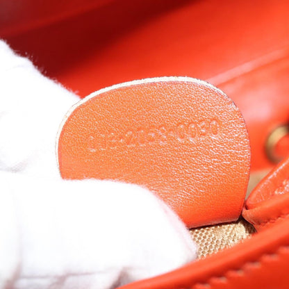 Gucci Vintage Bamboo Backpack Leather, ORANGE, LEATHER, Backpack