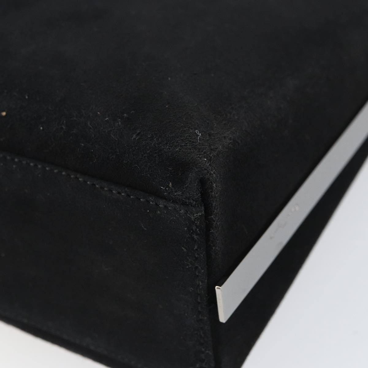 Salvatore Ferragamo Vintage Shoulder Bag Suede, BLACK, SUEDE, Shoulder bag