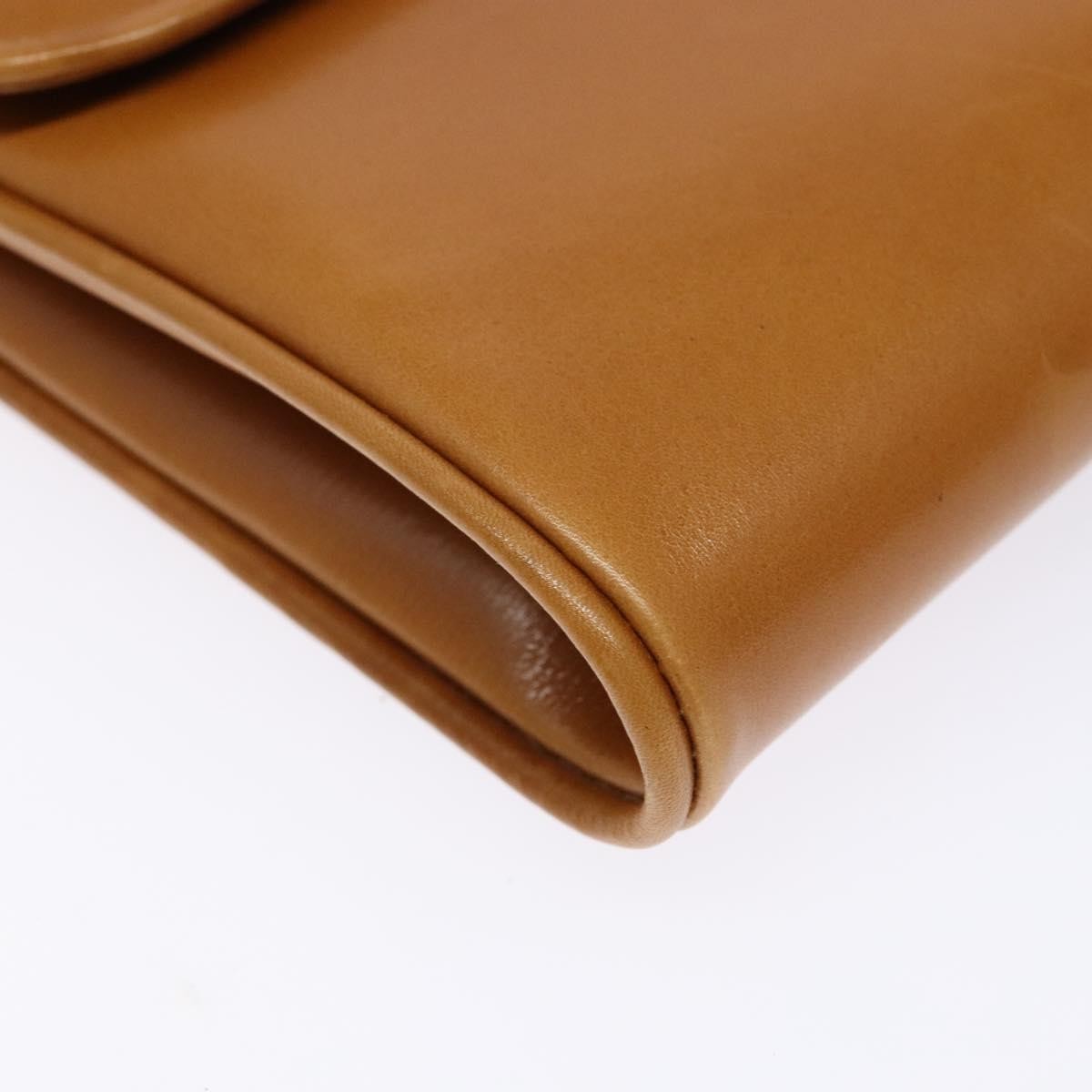 Gucci Vintage Flap Crossbody Bag Leather, BROWN, LEATHER, Shoulder bag