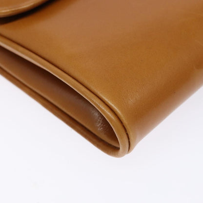 Gucci Vintage Flap Crossbody Bag Leather, BROWN, LEATHER, Shoulder bag