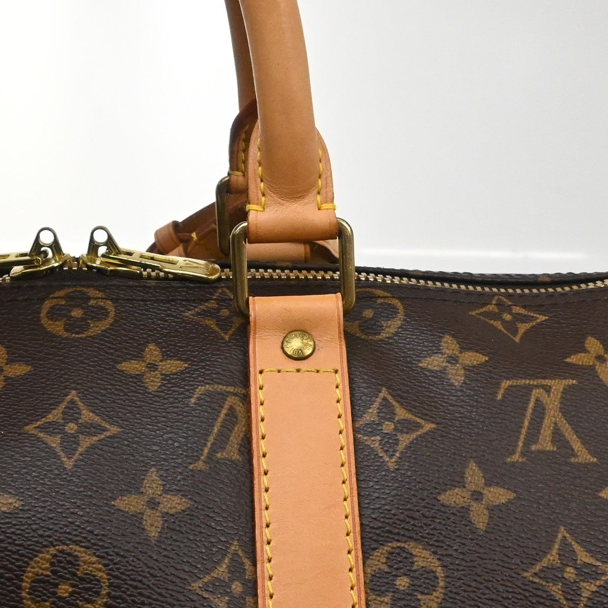 Louis Vuitton Keepall Bandouliere Bag Monogram Canvas, Brown, Canvas, Travel Bag