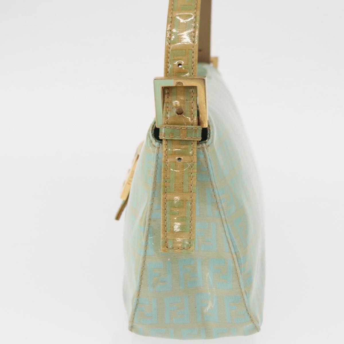 Fendi Double Flap Bag Zucchino Canvas, GREEN, CANVAS, Handbag