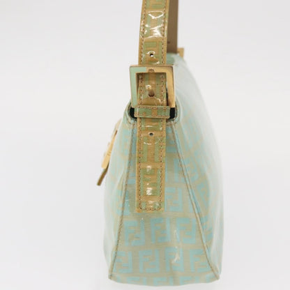 Fendi Double Flap Bag Zucchino Canvas, GREEN, CANVAS, Handbag