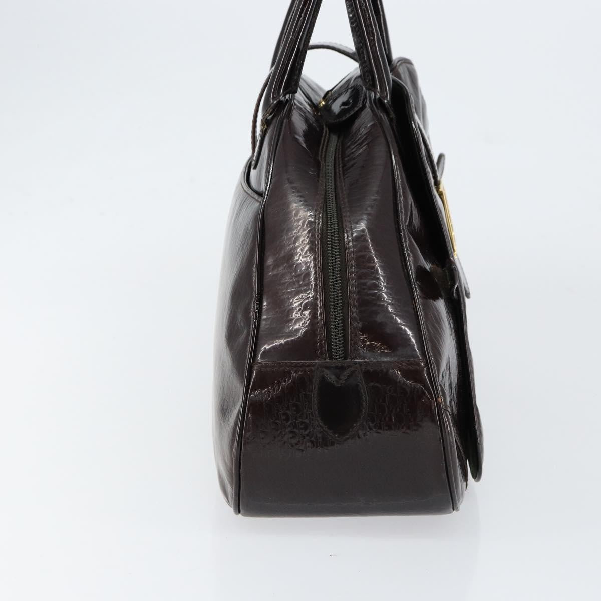 Christian Dior Vintage Saddle Bowler Bag Trotter Canvas, BROWN, CANVAS, Handbag